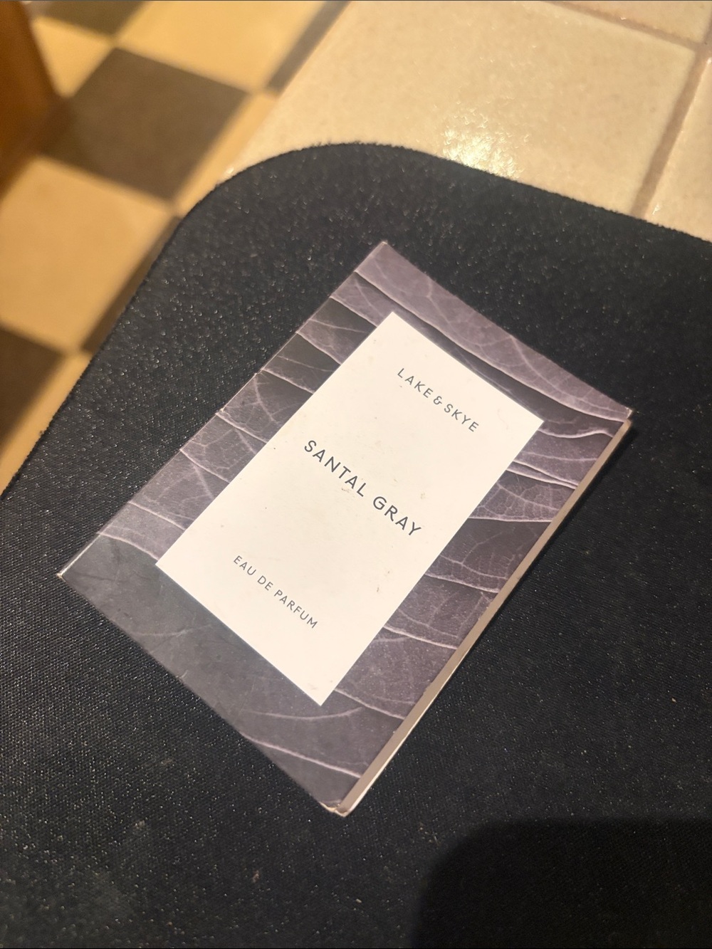Lake & Skye Santal Gray Eau de Parfum Sample Card - Gray NWT